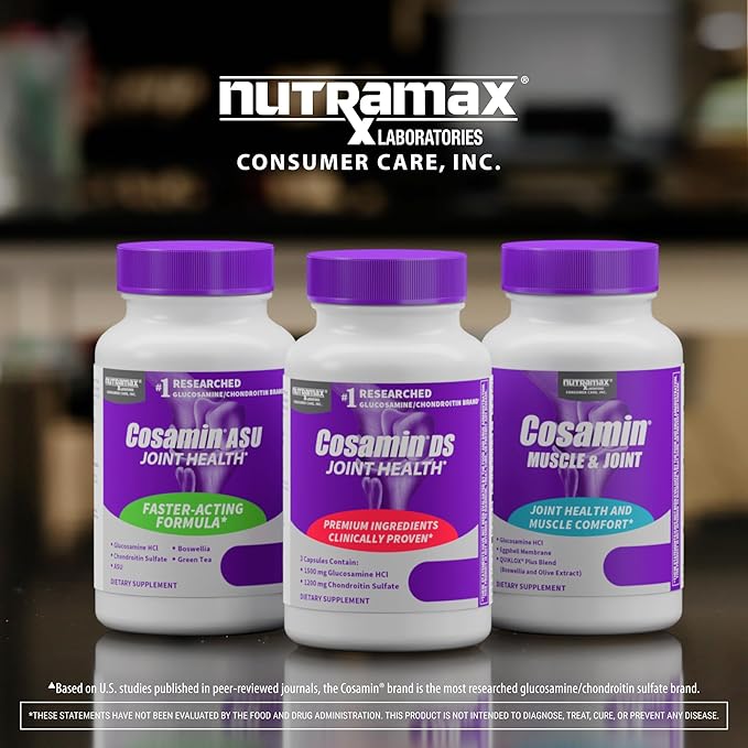 Nutramax Laboratories Cosamin® DS Joint Health Supplement with Glucosamine &amp Chondroitin for Adult Men &amp Women Joint Supplement 108 Capsules