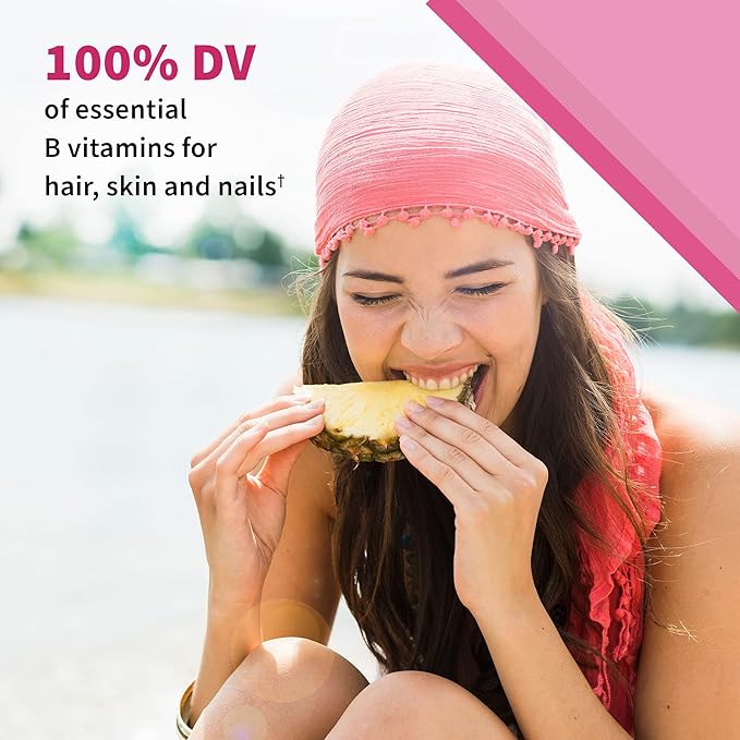 Garden of Life Vitamin Code Women’s Multivitamin Gummy with Iron: Folate Biotin D3 &amp B12 for Hair Skin &amp Nails + Probiotics for Immune Health &amp Digestion Non-GMO Gluten-Free 90 Cherr