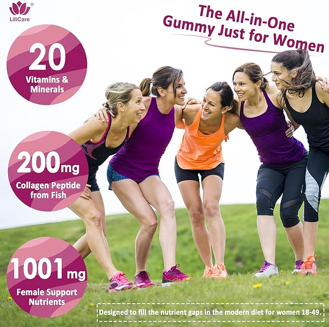 Methylated Multivitamin Gummies 1 Pack with Womens Multivitamin Gummy 1 Pack