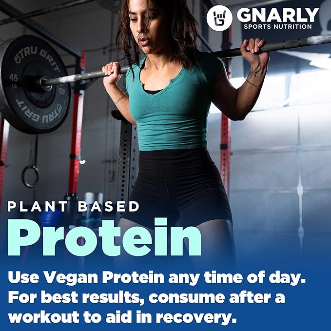 Gnarly Nutrition Vegan Plant Protein – Chocolate Vegan Protein Powder NSF Sport Certified – Meal Replacement Daily Nutritional Boost – Lactose Free Powder – Chocolate 28.2 oz