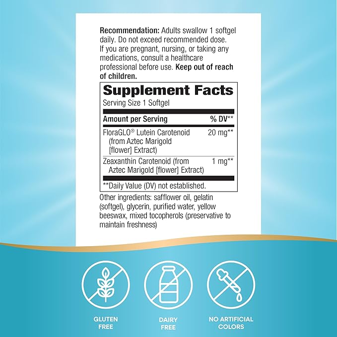Nature's Way Lutein Supports Eye Health* 60 Soft Gels