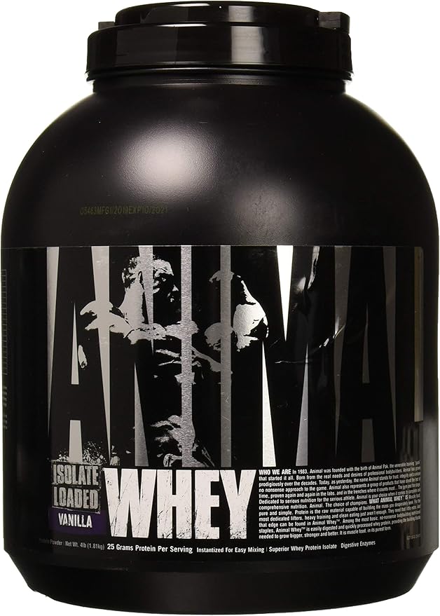 Animal Whey Isolate Whey Protein Powder – Isolate Loaded for Post Workout and Recovery &amp Creatine Chews Tablets - Enhanced Creatine Monohydrate with AstraGin to Improve Absorption