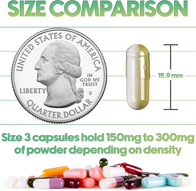 XPRS Nutra Separated Size 3 Capsules (1000 Count) with Benfotiamine (.25 Ounce) Bundle