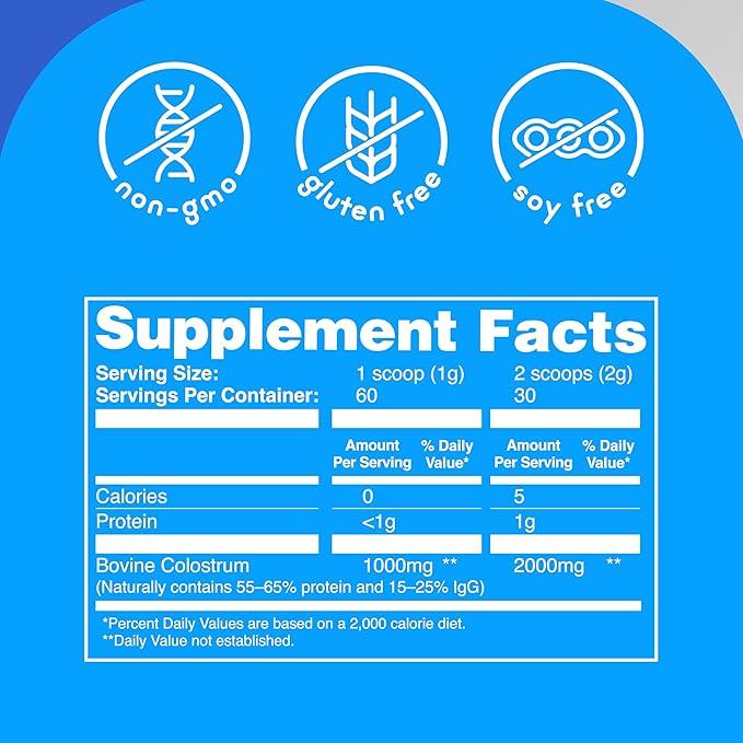 Zena Nutrition Organic Supergreens Greens Powder 70+ Superfoods + Pure Colostrum Powder 2000mg Supplement Supports Immune and Digestive Health