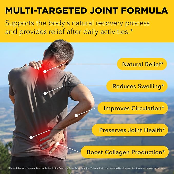 Juicy Joint by Plants Basically – Joint Support Supplement for Mobility Relief &amp Recovery | Turmeric White Willow Bark &amp Meadowsweet | 60 mL Liquid Extract | Vegan &amp Non-GMO | 30-Day Sup