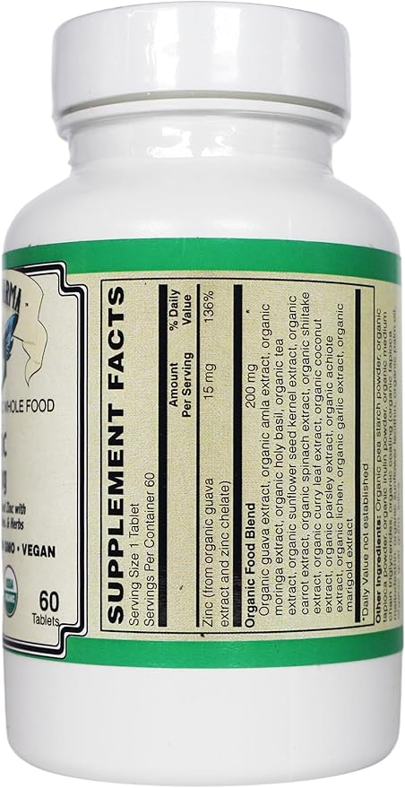ZINC Organic Whole Food (60)