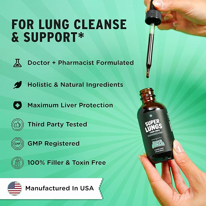 Super Liver &amp Super Lungs Bundle – Natural Herbal Support for Liver Function Lung Health and Daily Wellness – Milk Thistle DHM Ginseng &amp Herbal Extracts – Vegan Non-GMO Formula
