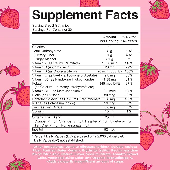 MaryRuth's Multivitamin Gummies for Women (Strawberry) &amp Liquid Nighttime Multimineral (Pineapple) | Clean Label Project Verified® | USDA Organic &amp Vegan | Beauty Bedtime Routine &amp Overa