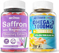 Magnesium Glycinate Gummies Vegan Omega-3 1000mg + Turmeric