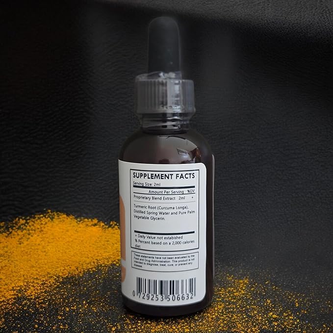 Organic Turmeric Root Liquid Tincture - 1/2 Gallon