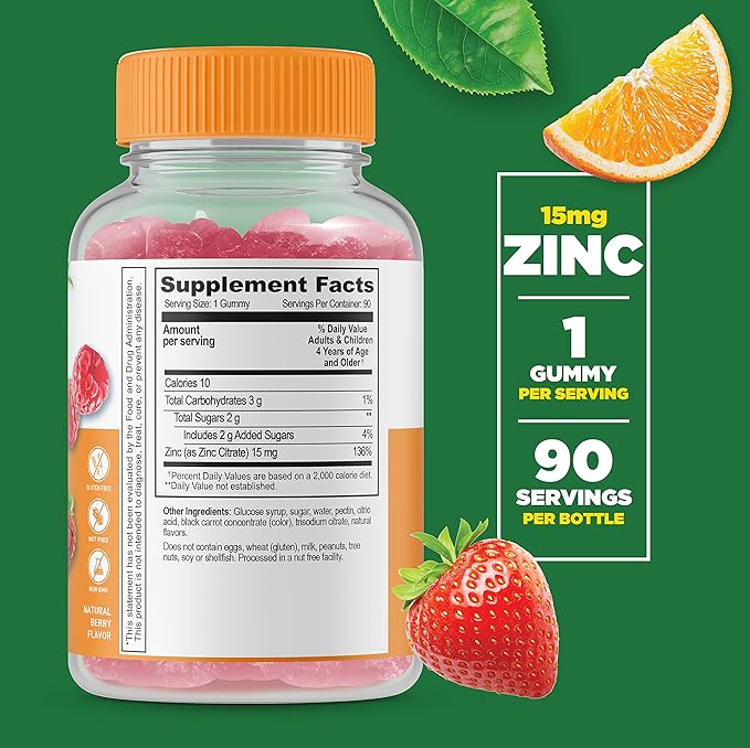 Lifeable Zinc Kids + B Complex Kids Gummies Bundle - Great Tasting Vitamin Supplement Gluten Free GMO Free Chewable Gummy