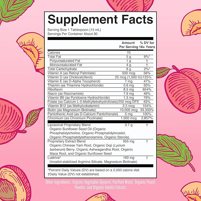 MaryRuth's Women's Multivitamin + Hair Growth Liposomal (Peach) &amp Liquid Nighttime Multimineral (Coconut 15oz) | Clean Label Project Verified® | Vegan | Beauty Bedtime Routine &amp Overall Hea