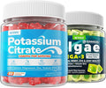 2 Pack Vegan Omega-3 Gummies + 2 Pack Potassium Citrate 1000mg Gummies