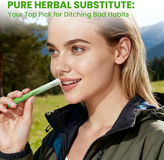 Herbal Diffuser Pen Detox Diffuser with Mullein Thyme &amp Mint for Better Breathing All Natural Swap - Up to 600 Uses (Varies by Usage) 6 Diffusers 2 Packs
