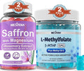 Magnesium Glycinate + L-MethylFolate 15mg &amp Methyl B12 Gummies 4 Pack