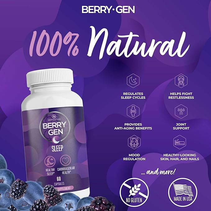 Sleep Aid Supplement with Melatonin and Vitamin B6-60 Capsules - Natural Formula - Supports Heart Health and Helps Deeper Restful Sleeping - Made in The USA