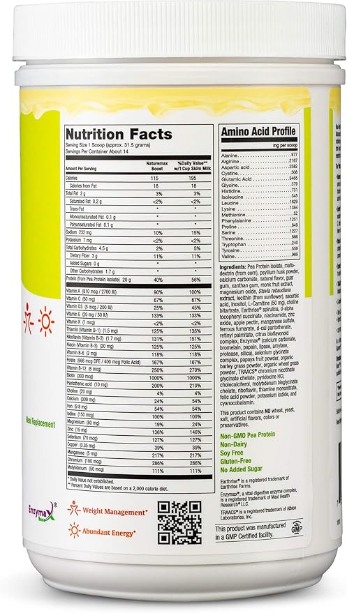 NatureMax Boost Pea Protein Powder Vanilla