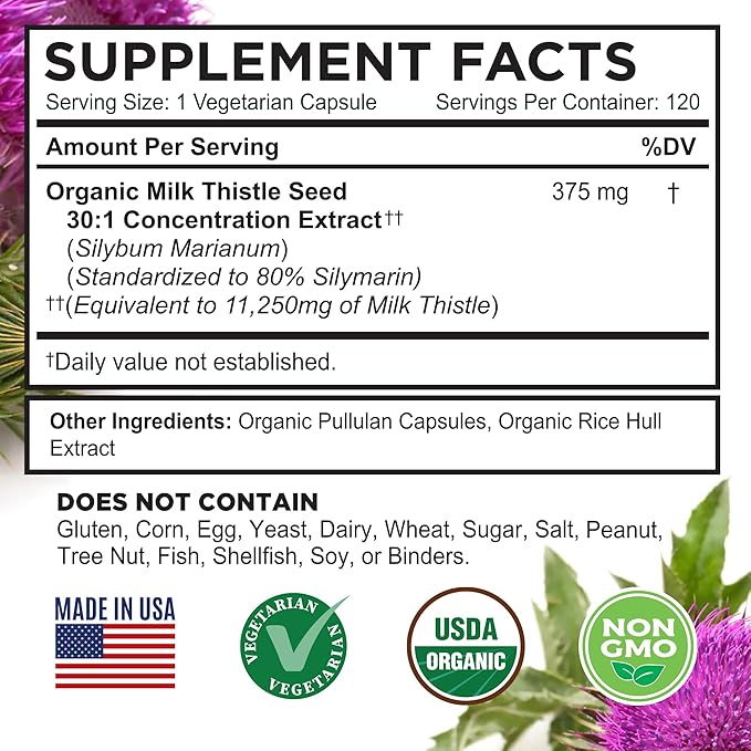 FarmHaven USDA Organic Milk Thistle and Glucosamine Chondroitin