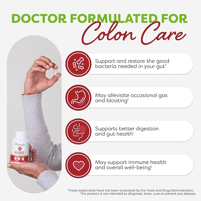 Probulin Women’s Probiotic + Colon Support Bundle – Daily Vaginal Digestive &amp Immune Health – 2-Pack 20 Billion CFU Vegan 30 Count Each