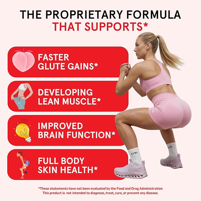 Peach Perfect Creatine Blend for Women – Micronized Creatine Monohydrate with BCAA &amp Collagen for Glute Strength Support