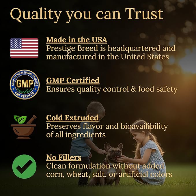 Multivitamins Balanced Nutrition for Your French Bulldog 90 Count Made in The USA with Real Bacon