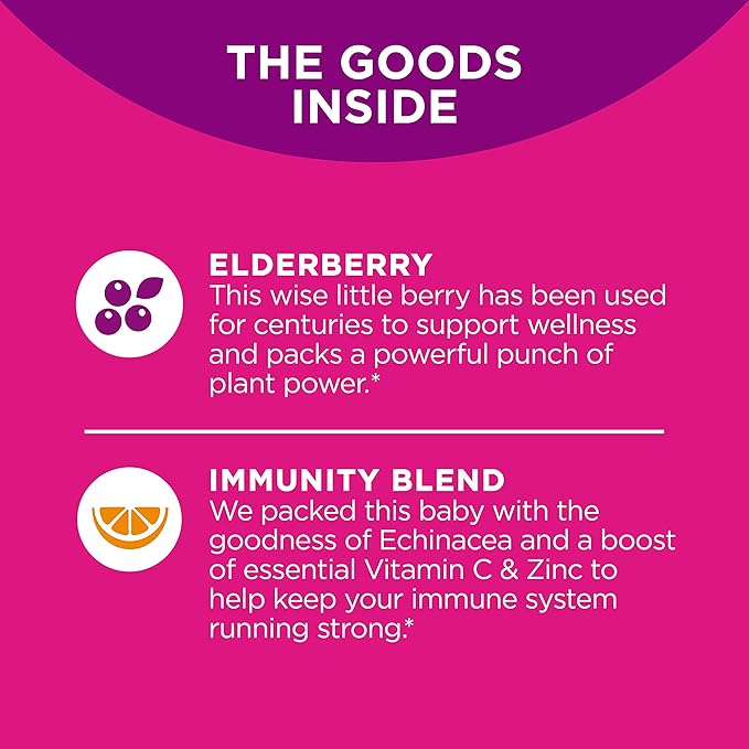 OLLY Adult Multivitamin Gummy with Probiotics 1 Billion CFUs 70 Gummies Immunity Elderberry Gummy 45 Gummies