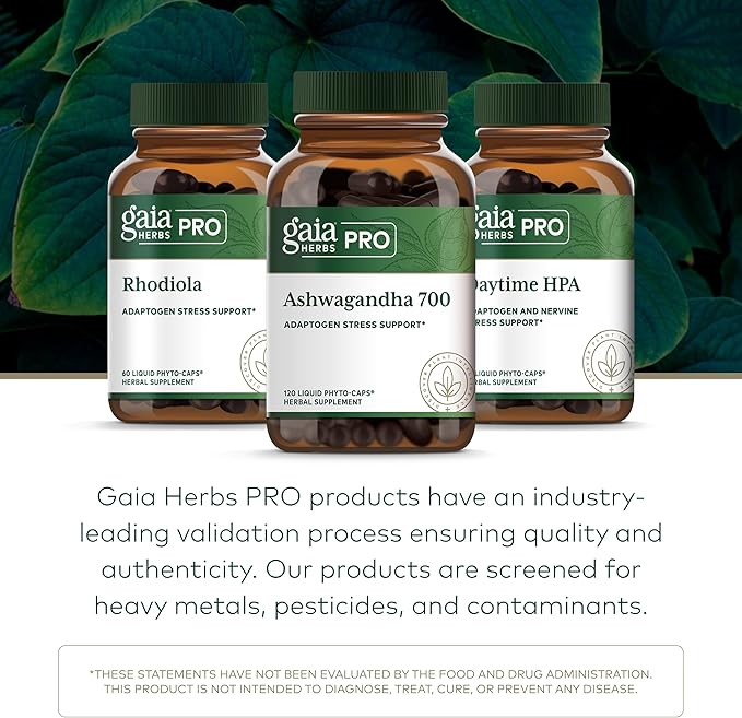 GAIA HERBS PRO Ashwagandha 700 for Immune Support* &amp PRO GI Stress with Holy Basil Lemon Balm &amp Chamomile – Vegan Herbal Supplements for Stress Digestion &amp Wellness* – Bundle (Pack of 2)