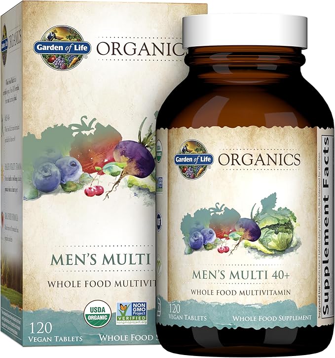 Garden of Life Organics Multivitamin for Women 120 Tablets and Men 40+ 120 Tablets Bundle