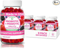 Lunakai USA Made Prebiotic + Probiotic Gummies for Women and Men - High Potency 5 Billion CFUs with Fibers - Non-GMO Gut Health Support - 6 Pack