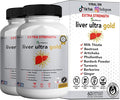 Liver Ultra Gold Extra Strength Supplement 60 Veggie Capsules Natural Liver Support with Milk Thistle Beetroot Artichoke 30 Day Supply (2)