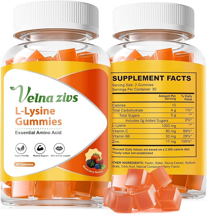 Magnesium Taurate Gummies and L-Lysine Gummies