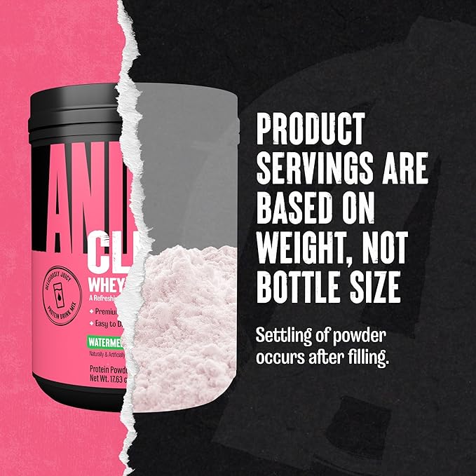Clear Whey Isolate Protein Powder - Easy to Digest and Mix 5g BCAA Deliciously Juicy Refreshing Anytime Drink for Men and Women Watermelon Limeade 500g (20 Servings)