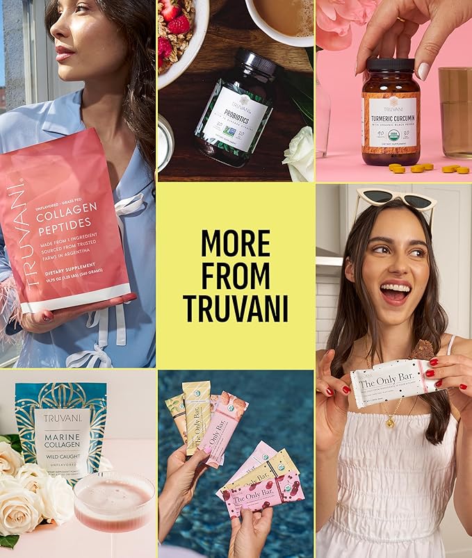 Truvani Vegan Pea Protein Powder | Lemon Cookie | 20g Organic Plant Based Protein | 20 Servings | Keto | Gluten &amp Dairy Free | Low Carb | No Added Sugar