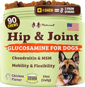 Natural Dog Company Hip &amp Joint Supplement Chew for Dogs – Supports Mobility Flexibility &amp Comfort Glucosamine Chondroitin MSM &amp Turmeric Chicken Flavor 90 Count