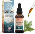 HerbEra North Carolina Herbal Detox Blend - USDA Organic Extract Made in USA | Immune &amp Liver Support Liquid Drops | Dandelion Root Eleuthero Milk Thistle Sarsaparilla | 2 fl oz