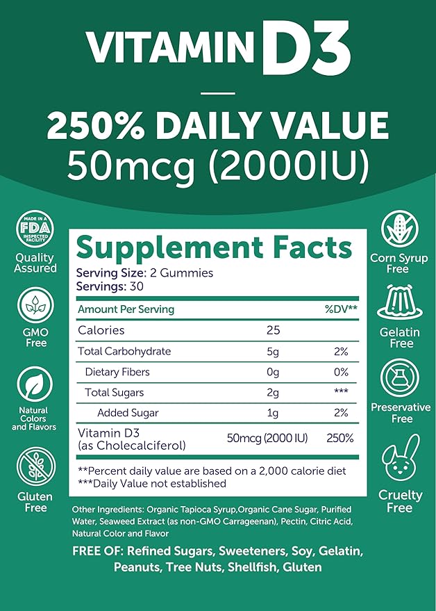 Lunakai Biotin and Vitamin D3 Gummies Bundle - Hair Skin and Nails Growth Gummies with Vitamin C and E - Immunity Bone and Mood Support Supplement - 30 Days Supply