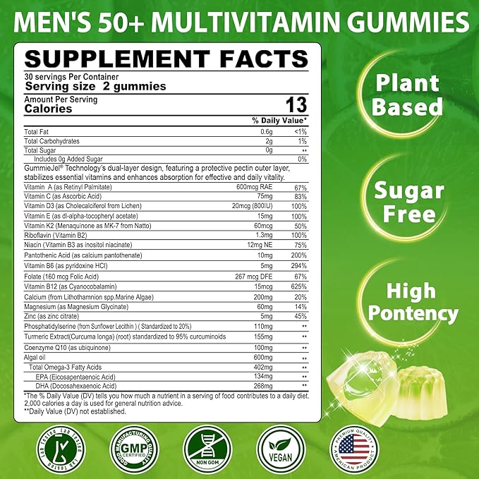 NEVISS Multivitamin for Men &amp Probiotics for Kids Teen + Veggie &amp Fruit Fiber Gummies