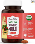 Mama Natural Organic Women's Multivitamin – Whole Food Based 1 A Day Vegan Tablet – USDA Organic Non-GMO Clean Label Multivitamin for Women – 30 Day Supply with Iron &amp Methylated B12