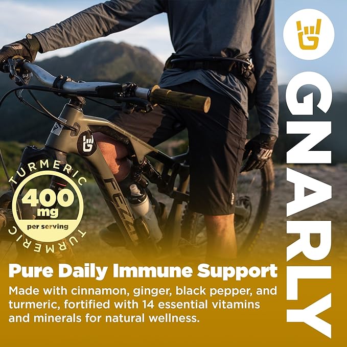 Gnarly Nutrition Golden Milk Vegan Protein Powder Creatine Powder Unflavored (16.05oz)