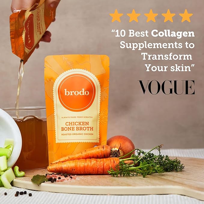 Brodo Broth Collagen Variety Pack Ginger &amp Turmeric Rosemary &amp Lemon Coconut Curry &amp lime Chicken Broth Hearth Broth Roasted Garlic and Chili No Preservatives Collagen 8 oz (Pack of
