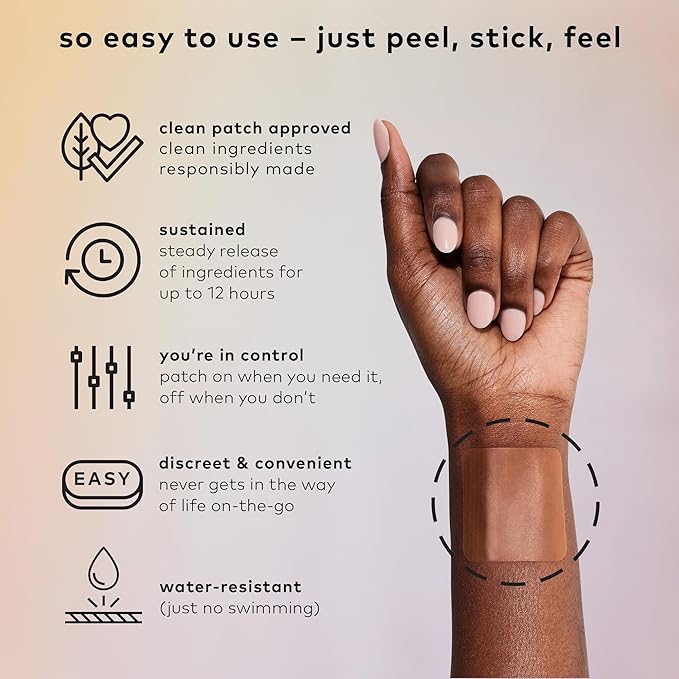 The Good Patch Rescue Recovery Patch Natural Patch with DHM Vitamin B1 and Green Tea Plant-Powered Wearable Wellness Support After a Night Out (8 Total Patches)