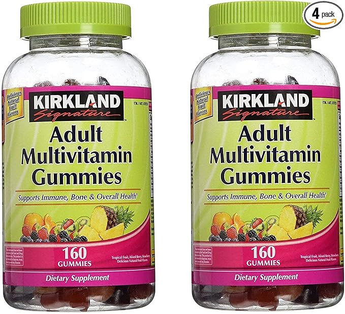 Kirkland Signature cBlWCe Adult Multi Gummies 4 Pack (640 Count)