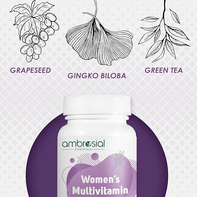 AMBROSIAL Women's Multivitamin Tablets for Womens (Pack of 1-120 Tablets)