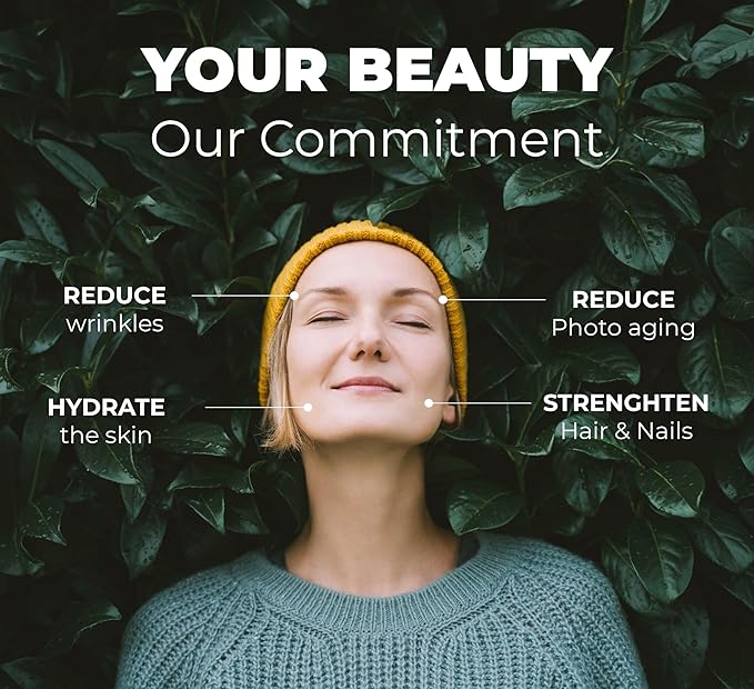 PUREHEALTH RESEARCH Marine Collagen Booster - for Skin Hair &amp Nails Health - for Smooth Bright &amp Plump Skin Support - with MoriKol® Marine Collagen Tripeptides Hyaluronic Acid &amp More -