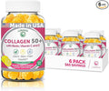 Lunakai USA Made Collagen Gummies for Women &amp Men Over 50 Biotin &amp Vitamin C Supports Skin Elasticity Hair &amp Nail Strength Joint Support - 6 Pack