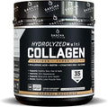 SASCHA FITNESS Hydrolyzed Multi Collagen Peptides Tipes 12 &amp 3 |Hyaluronic Acid|Biotin |Cynatine HSN|Vitamin C &amp E |for Hairs Skin &amp Bone Support|Caramel Macchiato