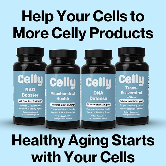 Celly Senolytic Complex | Longevity Supplement for Healthy Aging and Cellular Health with Quercetin and Fisetin | Targets Senescent Cells | 30 Servings | Non-GMO &amp 3rd Party Tested