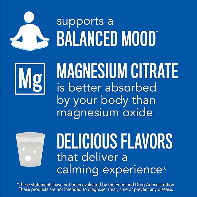 Natural Vitality Calm Magnesium Supplement Anti-Stress Drink Mix Powder Gluten Free Vegan &amp Non-GMO Watermelon 16 oz