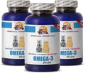 cat Senior Treats - Premium Omega 3 - for Cats Formula - Overall Health and Well Being - cat omega3 - 540 Softgels (3 Bottle)
