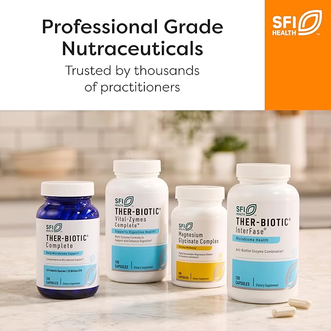 Klaire Labs SFI Health VitaSpectrum Capsules - Multivitamin for Kids with 28 Essential Nutrients Including Folate B12 B6 Antioxidants Vitamin E &amp D3 - No Copper or Iron Gluten-Free (180ct)